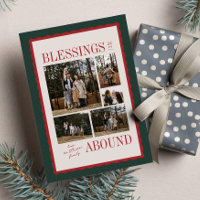 Religiöse Weihnachtsfotocollage "Segen im Überflus