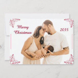 Religiöse Weihnachtsfotokarte mit Bibelvers Feiertagskarte