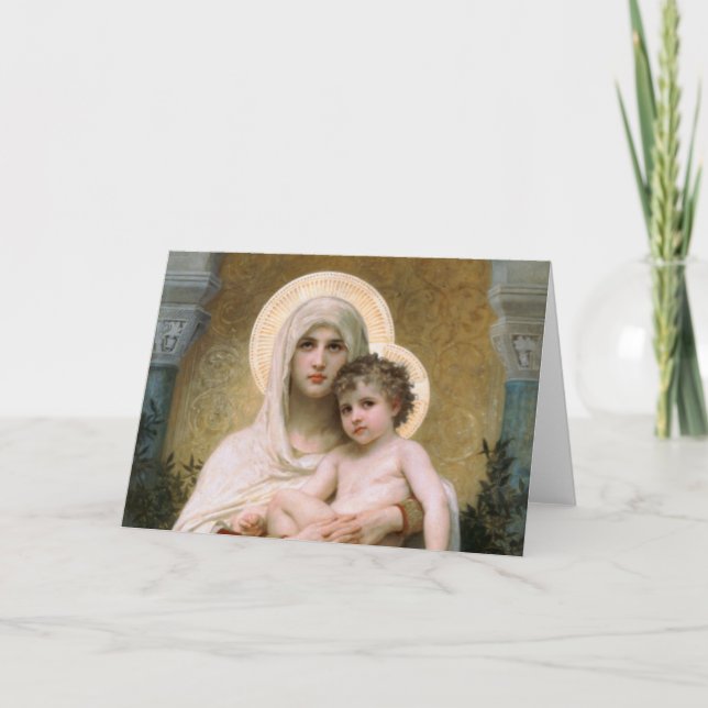 Religiöse Weihnachtskarte Feiertagskarte (Vorderseite)