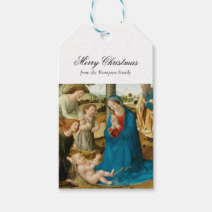 Religiöse Weihnachtskrippen Christlicher Segen Geschenkanhänger