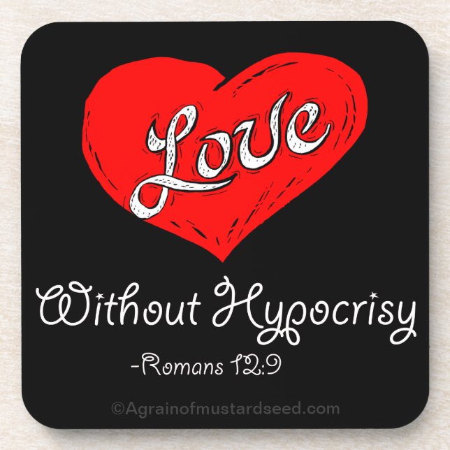 Religiöse Zitate Getränkeuntersetzer (Vorderseite)