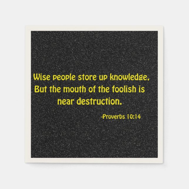 Religiöse Zitate Serviette (Vorderseite)