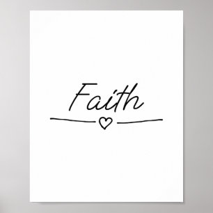Religiöse Zitate über den Glauben Poster