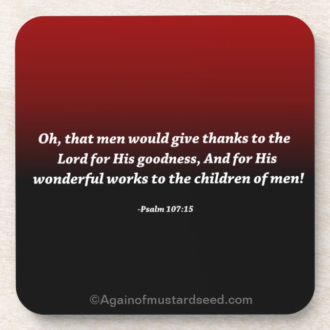 Religiöse Zitate Untersetzer (Vorderseite)