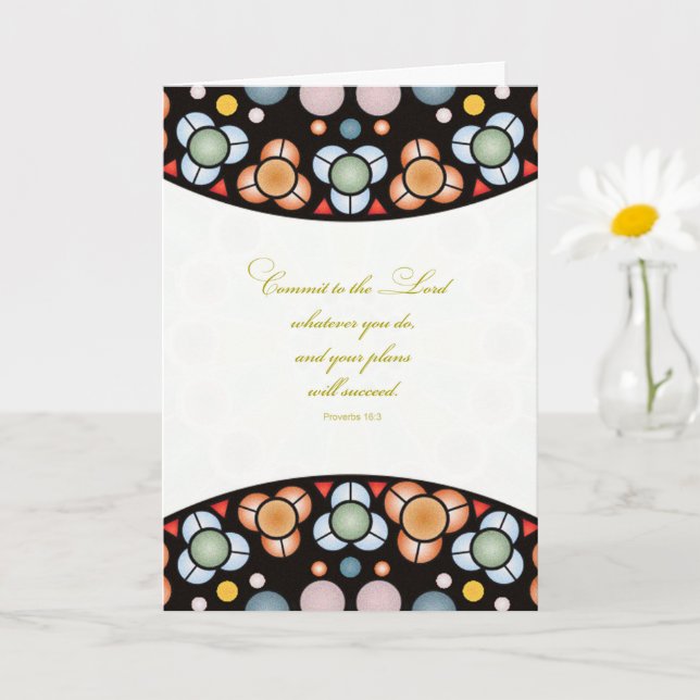 Religiöser Abschluss Herzlichen Glückwunsch Sprich Karte (Kleine Pflanze)