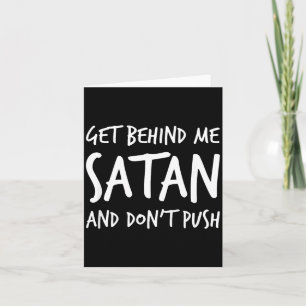 Religiöser Christ Jesus Geh Hinter Mir Satan Und  Karte