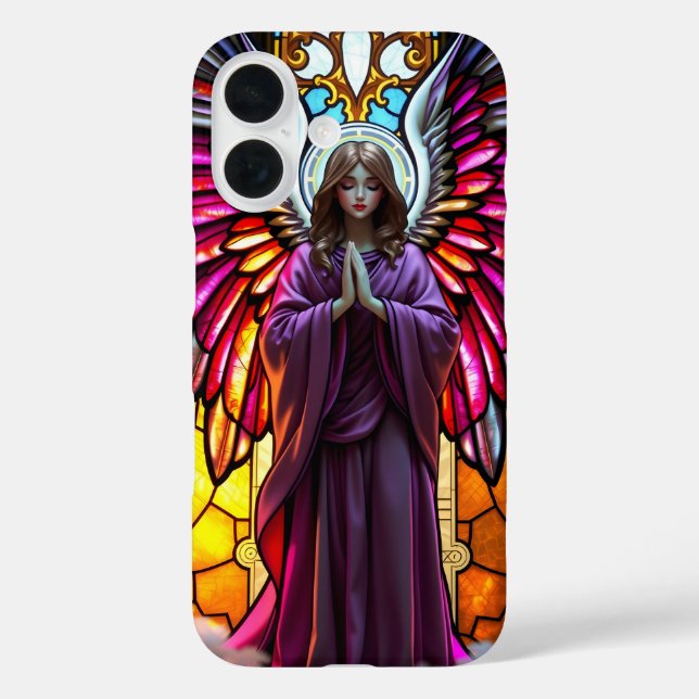 Religiöser Christlicher Glassengel Case-Mate iPhone Hülle (Rückseite)