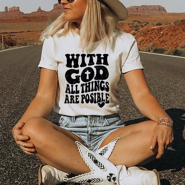 Religiöser Christlicher Glaube an Gottes Zitat T-Shirt (Religious Quote Shirt)