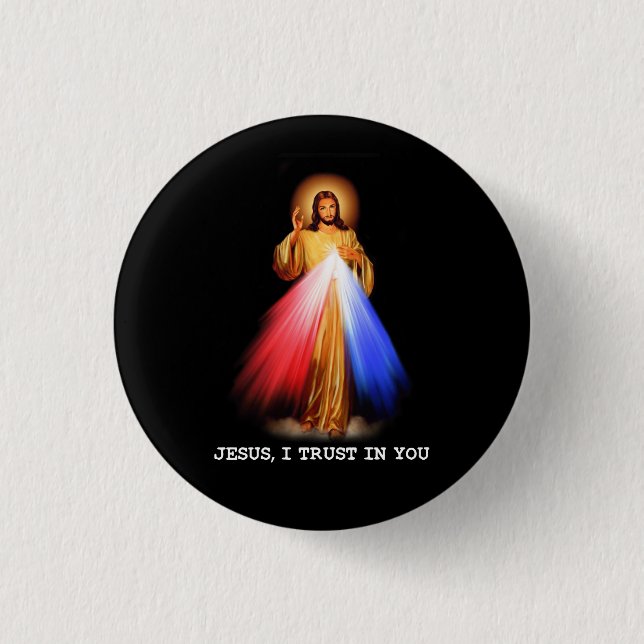 Religiöser Christlicher Jesus, dem ich in deiner R Button (Vorderseite)