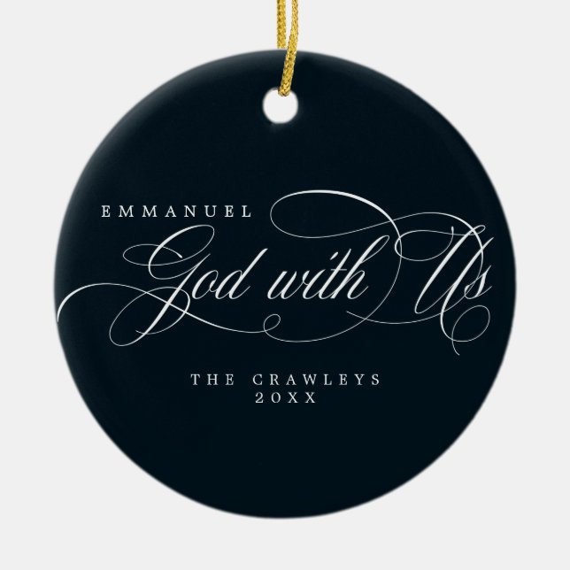 Religiöser Gott mit unserem Foto Keramik Ornament (Vorne)