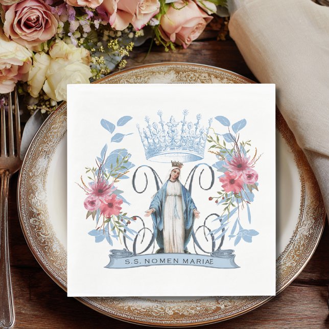 Religiöser heiliger Name der Jungfrau Mary katholi Serviette (Von Creator hochgeladen)