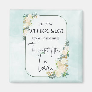 Religiöser Hochzeitstag Glaube Hoffnung Liebe Magnet
