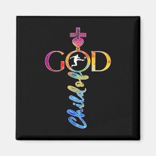 Religiöser Jesus Fußball Kind Gottes Fußball _1  Magnet