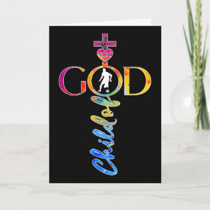 Religiöser Jesus Fußball Kind Gottes Fußball Karte
