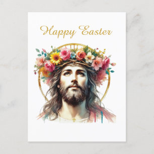 Religiöser Jesus glücklicher Ostern Feiertagspostkarte