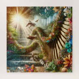 Religiöser Jesus steigt zum Paradies auf Puzzle