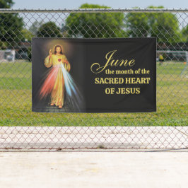 Religiöser Juni Heiliges Herz Jesu Banner