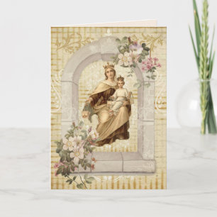 Religiöser Mutter-Tag unsere Dame das Karmel Karte