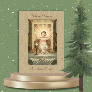 Religiöser Vintager Junge Jesus katholischer Pries