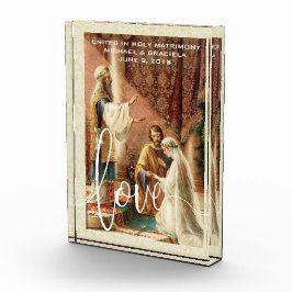 RELIGIÖSES ANDENKEN HOCHZEITS-MARYS JOSEPH FOTOBLOCK