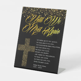 Religiöses Beerdigungsgedicht Sockelschild