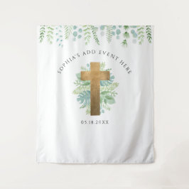 Religiöses Ereignis, elegantes Foto im Grünen Wandteppich