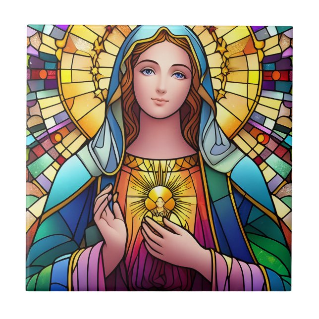 Religiöses festes Glas Fliese (Vorderseite)