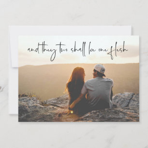 Religiöses Foto Card KJV Verse Save The Date