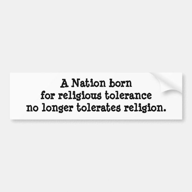 Religiöses Freedon Autoaufkleber (Vorne)