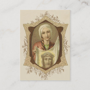 Religiöses Gebet zu St.-Veronica-Schleier von Visitenkarte