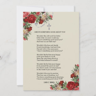 Religiöses Gedicht Rote Rosen Heiliger Rosenkranz