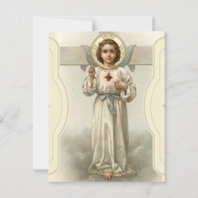 Religiöses Heiliges Herz der Jesus-Schrift Gebet (Vorderseite)