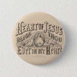 Religiöses Heiliges Herz Jesu katholisches Gebet Button