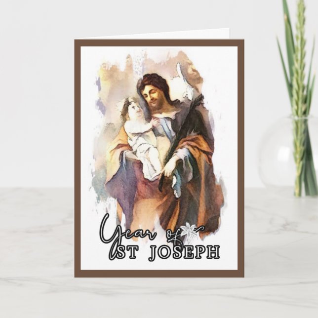 Religiöses Jahr des heiligen Joseph-Kindes Jesus k Karte (Vorderseite)