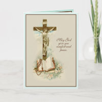 Religiöses katholisches Beileid Beileid Crucifix