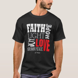 Religiöses katholisches Gebet Frieden Geschenk Sai T-Shirt