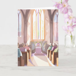 Religiöses Kirchenwasser | Holiday Prayer Karte