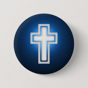 Religiöses Kreuz   christlich Button