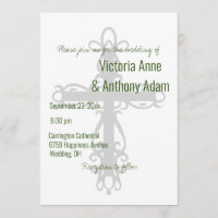 Religiöses Kreuz Christliche Grüne Hochzeit