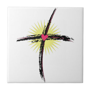 Religiöses Kreuz Fliese