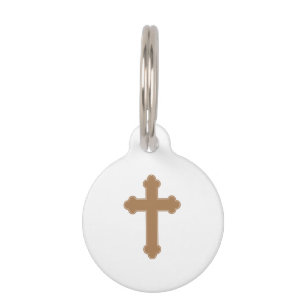 Religiöses Kreuz Haustiermarke