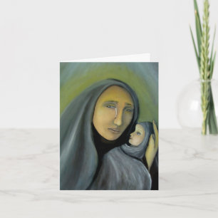 Religiöses Madonna und Kinderweihnachten religiös Feiertagskarte