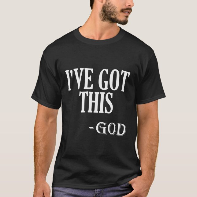 Religiöses Motivierend Sprichwort habe ich diesen  T-Shirt (Vorderseite)