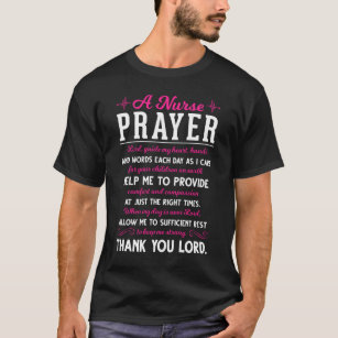 Religiöses Nurse Gebet Christlicher Krankenpfleger T-Shirt