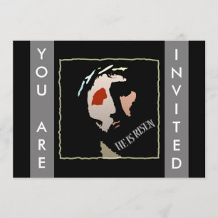 Religiöses Oster Jesus Bibel Verse Zitat Risen Einladung