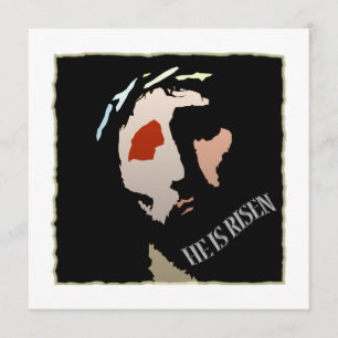 Religiöses Oster Jesus Bibel Verse Zitat Risen Einladung