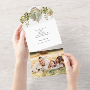 Religiöses Ostergebetet Foto Auferstehung All In One Einladung