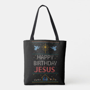 Religiöses ROT WeihnachtsStrick-alles- Gute zum