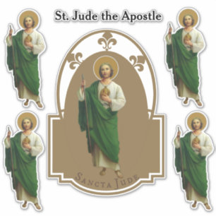 Religiöses St. Jehuda der Apostel von Jesus Aufkleber
