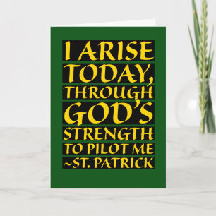 Religiöses St. Patrick's Day Katholisches Heiliges Karte
